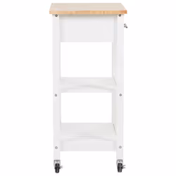 Kitchen Trolley HIUMA Wood White - Additional view 5
