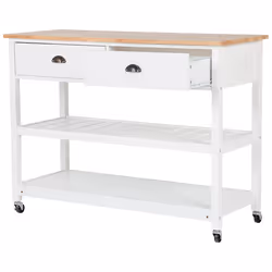 Kitchen Trolley NAVARINO Wood White - Additional view 4