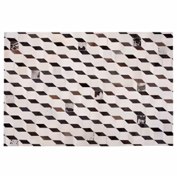 Rug ALPKOY 140 x 200 cm Leather White