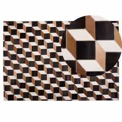 Rug ALPKOY 140 x 200 cm Leather Brown