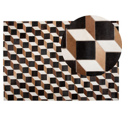 Rug ALPKOY 140 x 200 cm Leather Brown