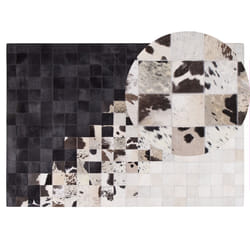 Rug KEMAH 140 x 200 cm Leather Black