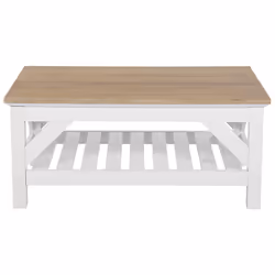 Coffee Table SAVANNAH Brown/ White