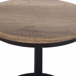 Set of 2 Side Tables DIXIE Brown