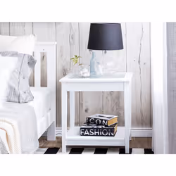 Bedside Table Side Table ATTU White