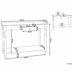 Console Table TOBAGO White