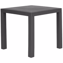 Garden Dining Table FOSSANO 80 cm 80 cm Graphite Grey