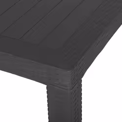 Garden Dining Table FOSSANO 80 cm 80 cm Graphite Grey