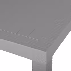 Garden Dining Table FOSSANO 80 cm 80 cm Light Grey
