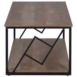 Coffee Table FORRES Brown/ Black