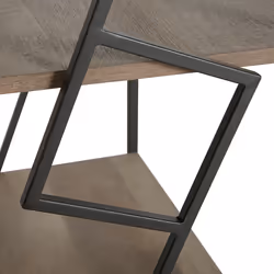 4 Tier Bookcase FORRES 143 cm Brown/ Black - Additional view 4