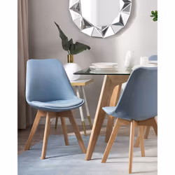 Set of 2 Dining Chairs DAKOTA II Light Blue