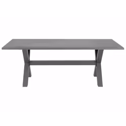 Garden Dining Table CASCAIS 200 cm 105 cm Metal Grey