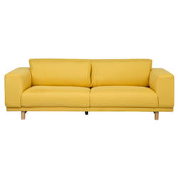 Sofa NIVALA Fabric Yellow 3 Seater