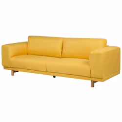 Sofa NIVALA Fabric Yellow 3 Seater