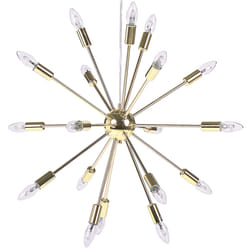 18 Light Pendant Lamp Gold MAGUSE