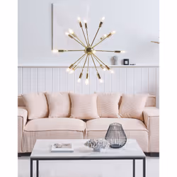 18 Light Pendant Lamp Gold MAGUSE