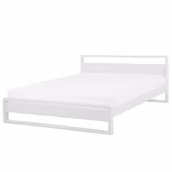 Bed Pine Wood GIULIA 180 x 200 cm (EU Super King) White