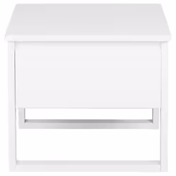 1 Drawer Bedside Table GIULIA Pine Wood White - Additional view 4