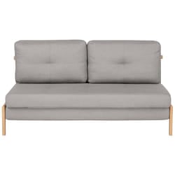 Sofa Bed EDLAND Fabric Light Grey 2 Seater