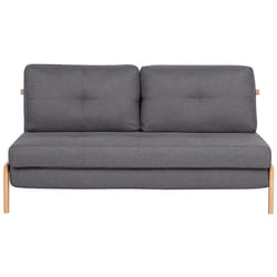 Sofa Bed EDLAND Fabric Dark Grey 2 Seater