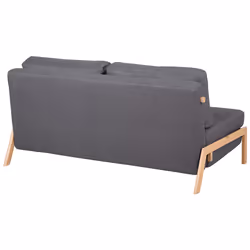 Sofa Bed EDLAND Fabric Dark Grey 2 Seater