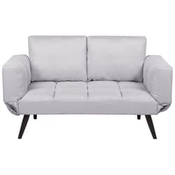 Sofa Bed BREKKE Fabric Light Grey 2 Seater