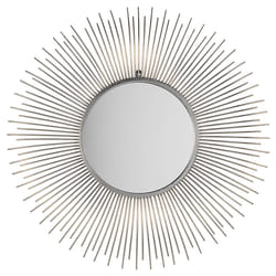 Wall Mirror CILLY 80 cm 80 cm Metal Silver
