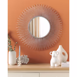 Wall Mirror CILLY 80 cm 80 cm Metal Silver - Additional view 7