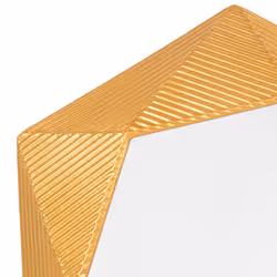 Wall Mirror BASTIA 51 cm 60 cm Metal Gold