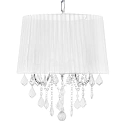 3 Light Chandelier White EVANS
