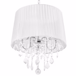 3 Light Chandelier White EVANS