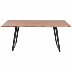 Dining Table JAIPUR Light Brown 200 cm 100 cm Acacia Wood
