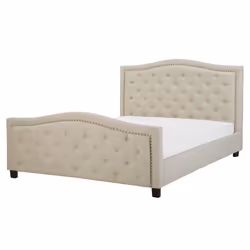 Bed Fabric AUREL 160 x 200 cm (EU King Size) Beige