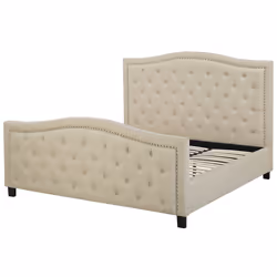 Bed Fabric AUREL 180 x 200 cm (EU Super King) Beige