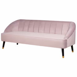 Sofa ALSVAG Velvet Pink 3 Seater