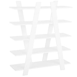 5 Tier Bookcase ESCALANTE 116 cm White