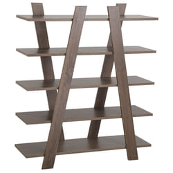 5 Tier Bookcase ESCALANTE 116 cm Dark Brown