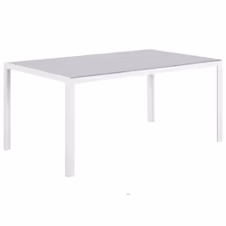 Garden Dining Table CATANIA 160 cm 91 cm Glass Grey