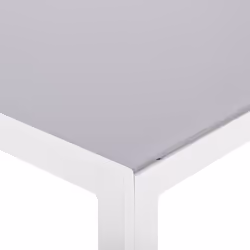 Garden Dining Table CATANIA 160 cm 91 cm Glass Grey