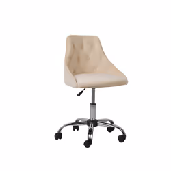 Desk Chair Swivel PARRISH Velvet Beige