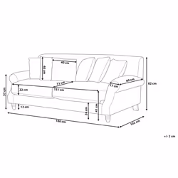 Sofa EIKE Velvet Teal 2 Seater
