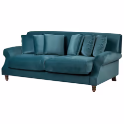 Sofa EIKE Velvet Teal 2 Seater - Additional view 4