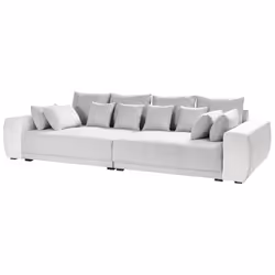 Sofa TORPO Fabric Light Beige 4 Seater