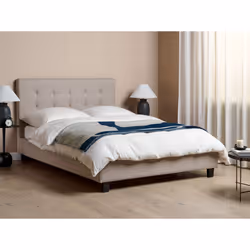 Bed Fabric LA ROCHELLE 140 x 200 cm (EU Double) Light Grey