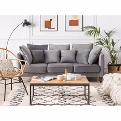 Sofa FENSTAD Velvet Grey 3 Seater