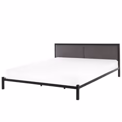 Bed Metal CLAMART 180 x 200 cm (EU Super King) Grey