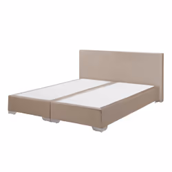 Divan Bed Velvet CONSUL 180 x 200 cm (EU Super King) Light Beige - Additional view 4