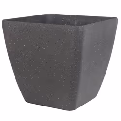 Plant Pot ZELI Stone 49 cm Dark Grey