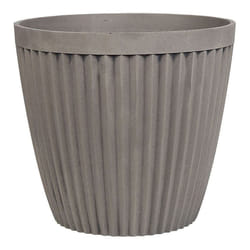 Plant Pot POKA Stone 36 cm Taupe